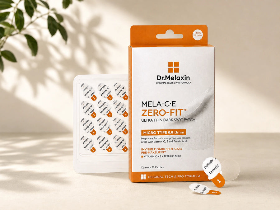 Dr.Melaxin Zero-Fit Mela-C·E Dark Spot Patch box and patch sheet