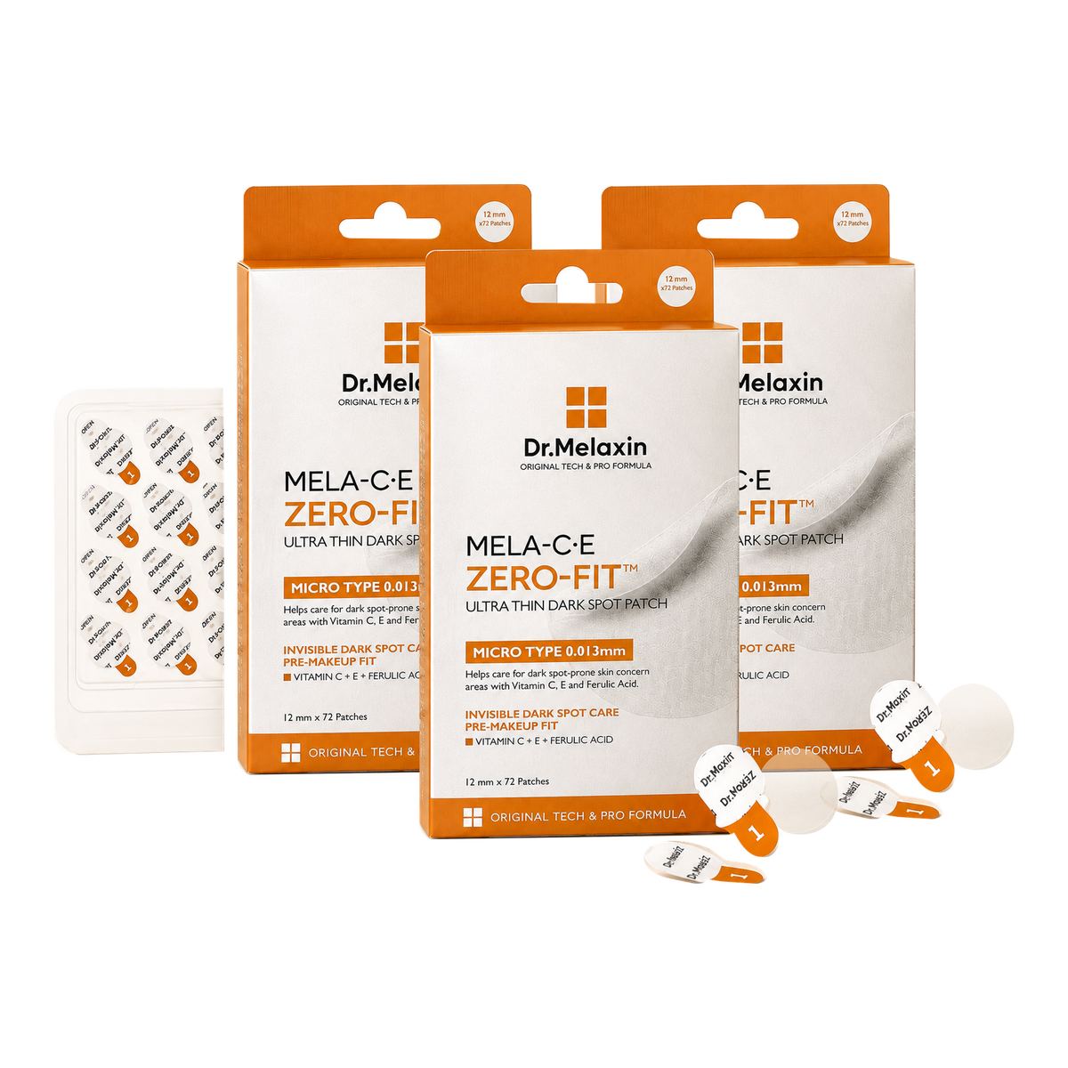 Zero-Fit three-pack, three Dark Spot boxes